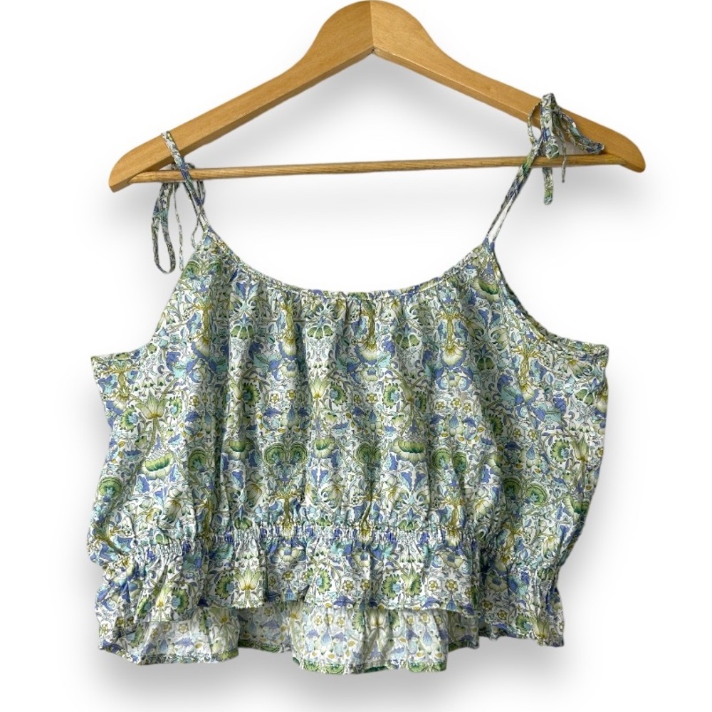 J. Crew New with Tags Floral Summer Blouse, L